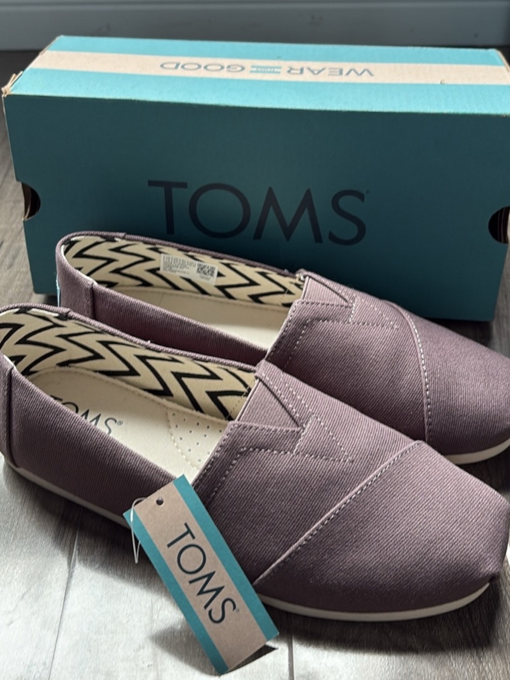 Toms Women's Slip-On Canvas Flats - Dusty Mauve